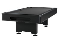 Billiard Table, Pool, Eliminator, 8 ft., Black, grey cloth, display piece