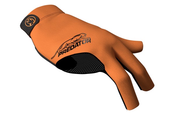 Handschuh, Predator Second Skin, 3-Finger, orange-schwarz, für rechte Hand