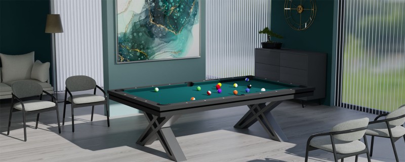 Pool Table / Dining Table, Pierce, 8 ft.