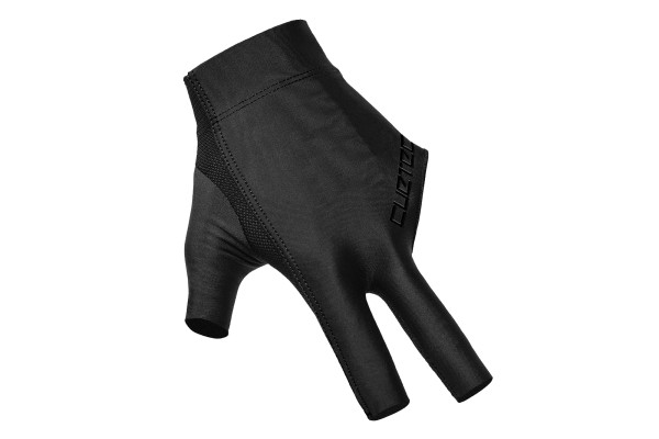 Billiard Glove, Cuetec Axis, 3-Finger, Noir Edition, to wear on left hand