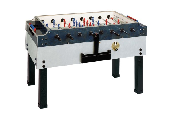 Tischfußball, Garlando Olympic Outdoor, mit Münzeinwurf, inkl. Glasabdeckung