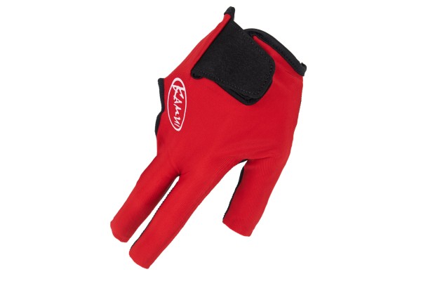 Billiard Glove, Kamui, 2024 modell, Red, to wear on right hand