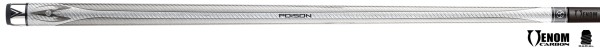 Billiard Cue, Pool, Poison Maelith Grey, No Wrap, Radial, 12.4mm