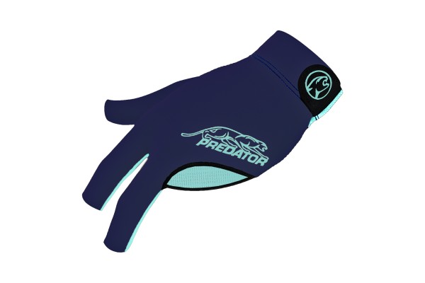Handschuh, Predator Second Skin, 3-Finger, blau-teal, für linke Hand