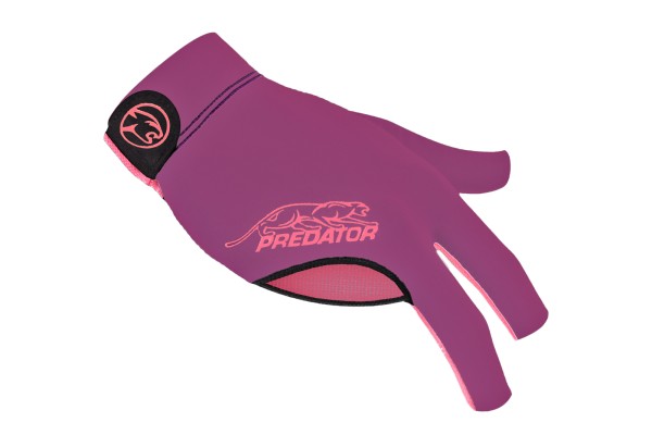 Handschuh, Predator Second Skin, 3-Finger, lila-pink, für linke Hand