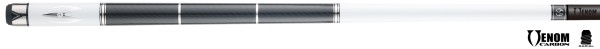 Billiard Cue, Pool, Poison Maelith White/Black, Radial, 12.4mm