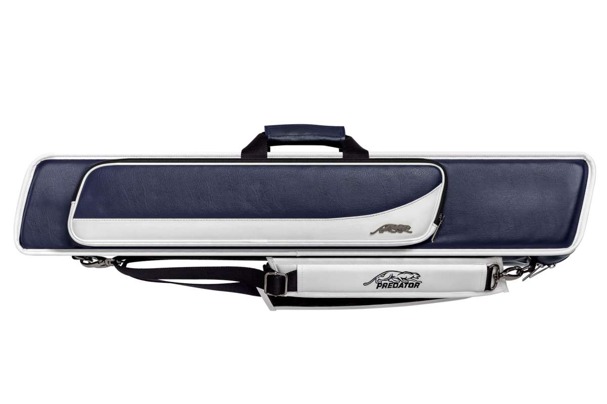 Blaue Queue-Tasche – Koffer Für Ein Billardqueue Mit Griff Und 2 Verschlüssen, Kunstleder, 81x6,7x5 Cm Blaue Queue-Tasche – Koffer Für Ein Billardqueue Mit Griff Und 2 Verschlüssen, Kunstleder, 81x6,7x5 Cm