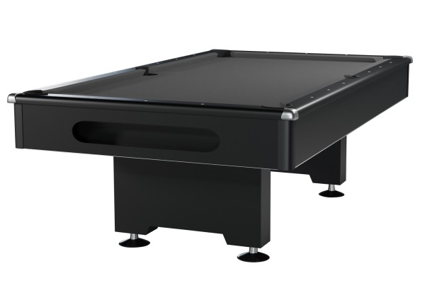Billiard Table, Pool, Eliminator, 8 ft., Black, grey cloth, display piece