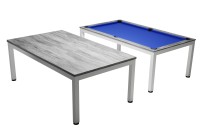 Pool Table / Dining Table, Vancouver II, 7 ft., white/grey