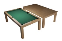 Pool Table / Dining Table, Mozart, 7 ft., oak