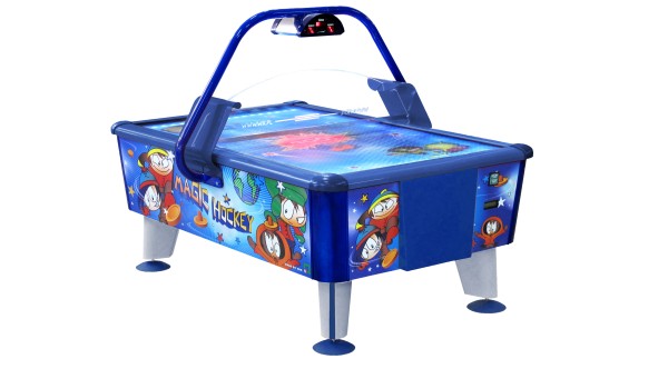 Airhockey, Magic, 163x107 cm, blau/rot/weiß, kommerziell