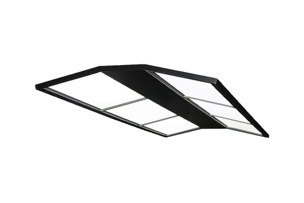 Billardlampe, Curved LED, schwarz, 185 x 85 x 4,5 cm