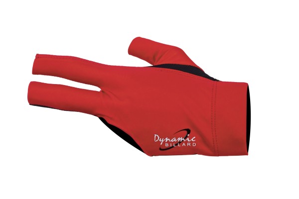 Halbfingerhandschuh, Dynamic Pro, 3-Finger, schwarz/rot, für linke Hand
