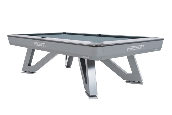 Billardtisch, Pool, Rasson Wolf, 8 ft. (Fuß), silber, CLUB Taschenmaß