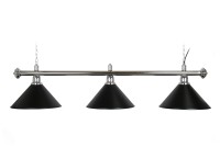 Billardlampe, Blacklight, schwarz, 3 Schirme, Ø 35 cm, 150 cm