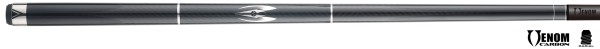 Billiard Cue, Pool, Poison Maelith Black/Black, Radial, 12.4mm