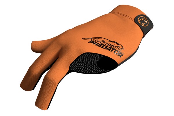 Handschuh, Predator Second Skin, 3-Finger, orange-schwarz, für linke Hand