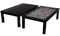 Billardtisch / Esstisch, Pool, Rasson Penelope II, 7 ft. (Fuß), schwarz-glänzend inkl. Abdeckplatte