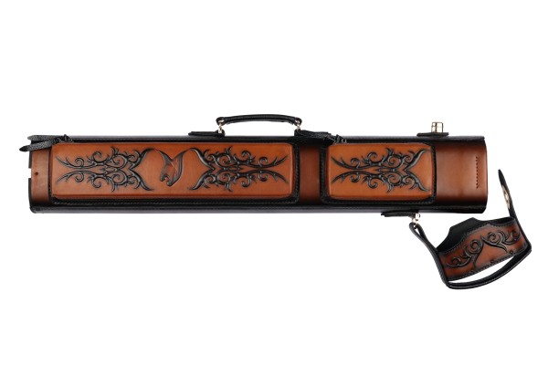 Cue Hard Case, Predator/Volturi Limited Edition, Brown, real leather, 3x6