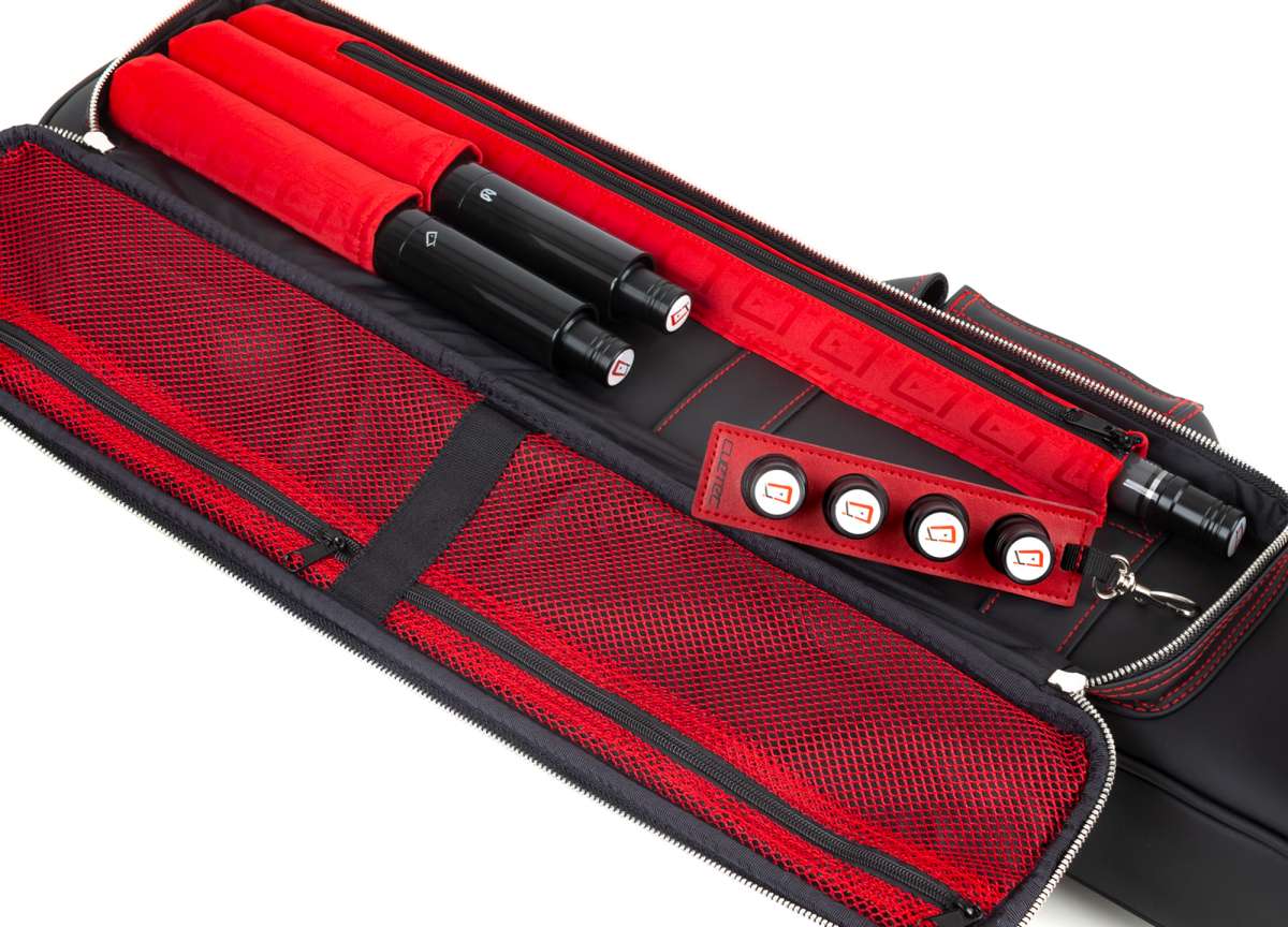 Cue Soft Case, Cuetec Pro Line, Black, 4x8, 85cm | Hard Cases for 
