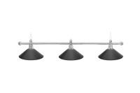 Billardlampe, Blacklight, schwarz, 3 Schirme, Ø 35 cm, 150 cm