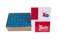 Billard-Kreide, Master, blau, 144er Pack